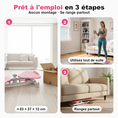 Pret a l'emploi en 3 etapes sans montage se range partout