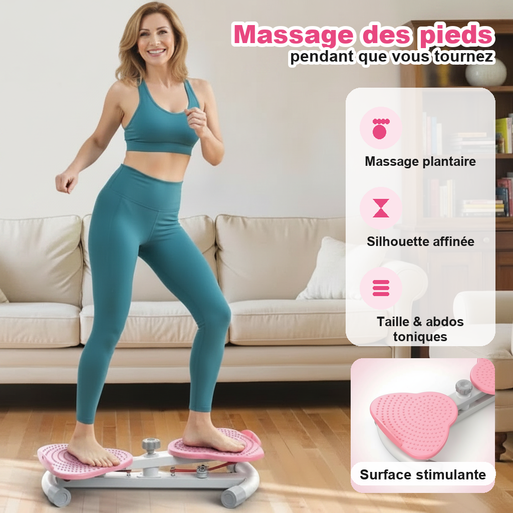 Massage des pieds pendant que vous tournez silhouette affinee